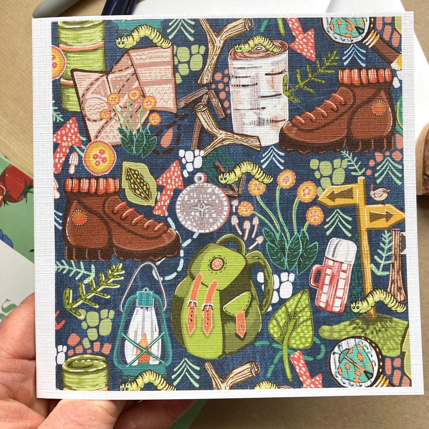 Camping Adventure Birthday Card, Hiking Card, Great Outdoors, Birthday Card For Brother, Kid’s Card, Leaving Card, Bon Voyage, Any Occasion.