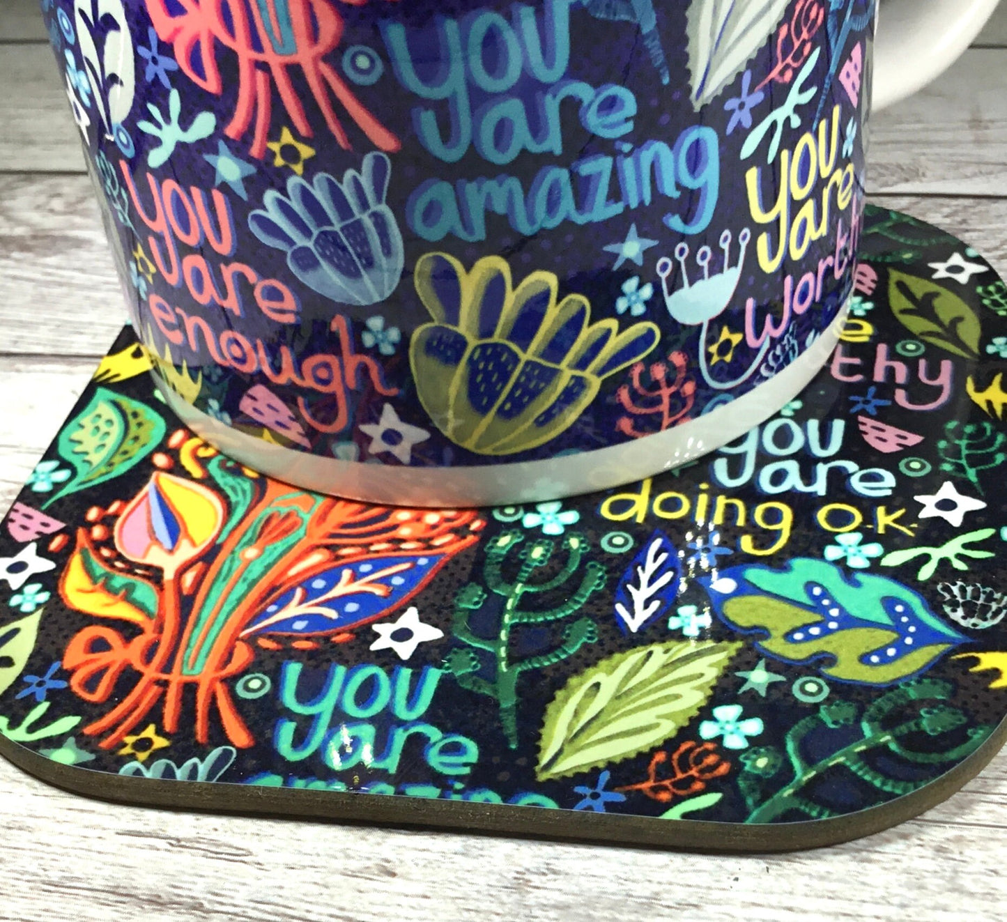 You Are Amazing Coaster, Motivational Quote Coaster, Positive Affirmation Coasters, Thinking Of You, Housewarming Gift, Inspirational Gifts.