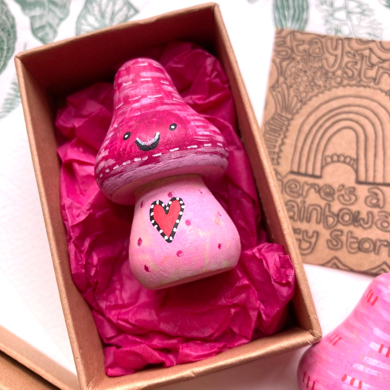 Stay Strong Mindfulness Gift, Mini Happy Mood Mushroom, Thinking of You, Friendship, Get Well Soon, Sending A Hug, Letterbox Gifts.