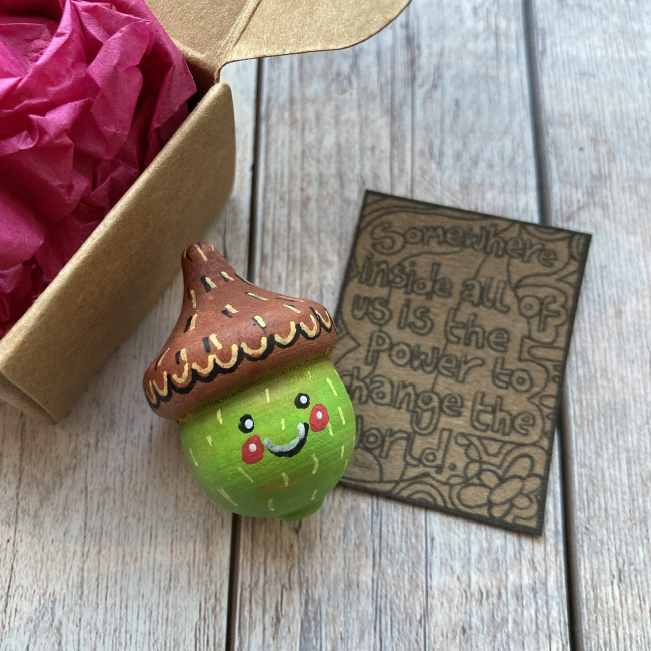 Little Acorn Positivity Gift, Teacher Gifts, Thank You, Thinking Of You, Get Well Soon, Change The World, You Are Special, Letterbox Gift.
