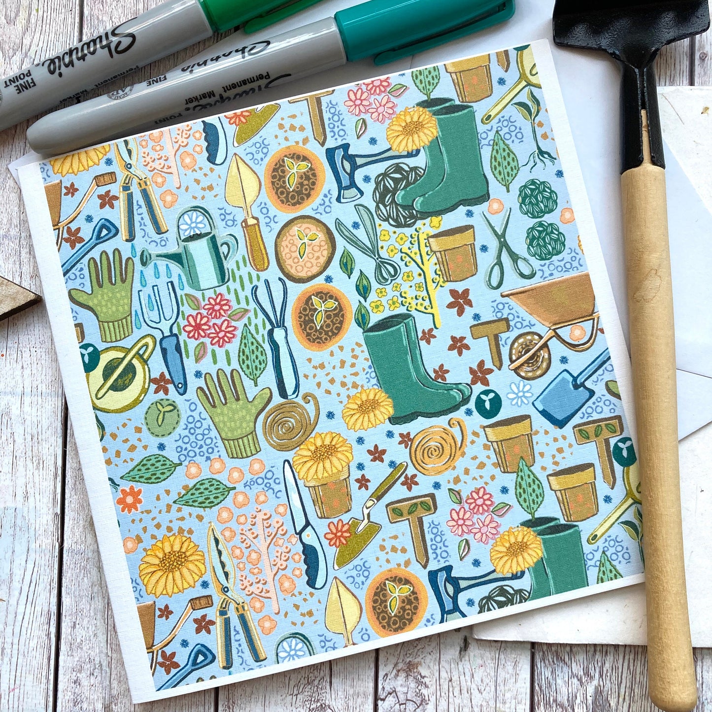 Gardening Birthday Card, Gardeners Greetings Card, Garden Lover Card, Card For Him, Card For Work Colleague, Any Occasion, Blank Greetings.