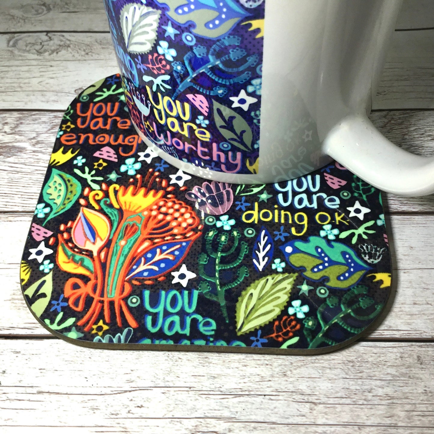 You Are Amazing Coaster, Motivational Quote Coaster, Positive Affirmation Coasters, Thinking Of You, Housewarming Gift, Inspirational Gifts.