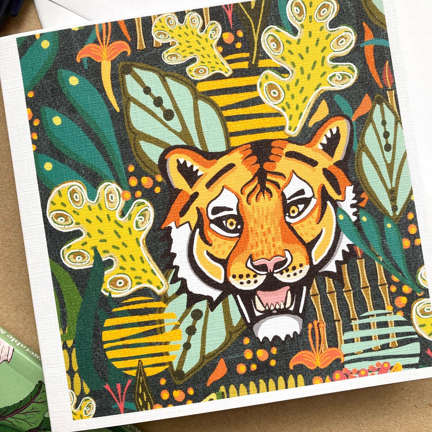 Tiger Greetings Card, Tiger Birthday Card, Year of the Tiger, Jungle Cat, Animal Lover Card, Card for Friend, Notecard, Card For Sister.