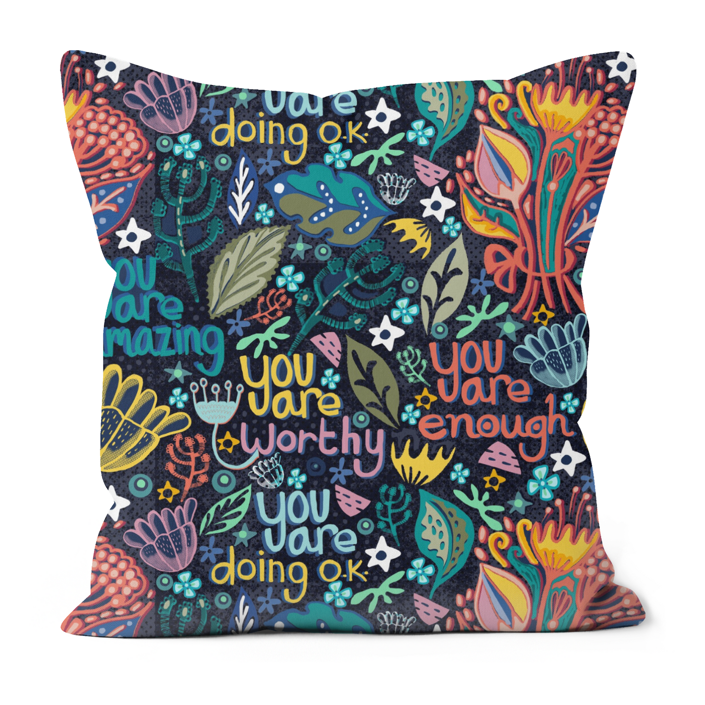 Positive Quotes Cushion