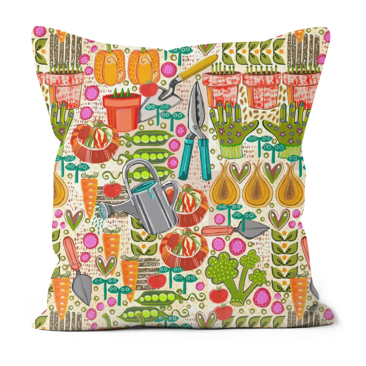 Gardening faux suede cushion