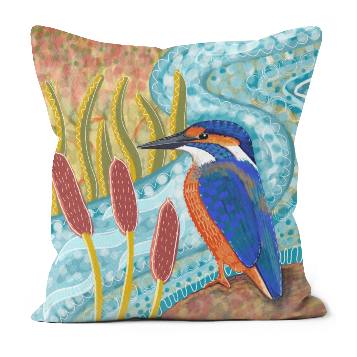 Kingfisher River Cushion